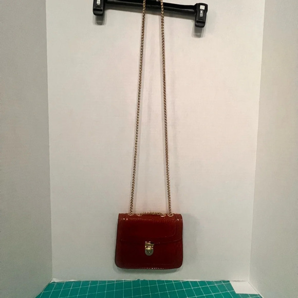 Mellow World Red Faux Snakeskin bag - Picture 10 of 14